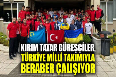 Kırımlı güreşçiler, Türkiye Milli Güreş Takımı ile birlikte uluslararası şampiyonaya hazırlandı