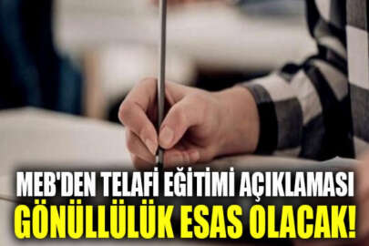 MEB'den telafi eğitimi açıklaması