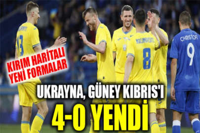 Ukrayna, Güney Kıbrıs'ı dört golle geçti