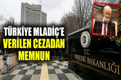 Türkiye, Bosna kasabı Mladiç hakkında alınan mahkeme kararından memnun