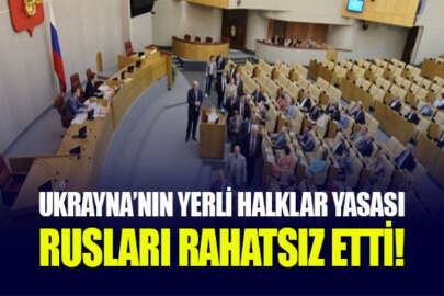 Rus Duması, Ukrayna'nın yerli halklarla ilgili yasa tasarısından rahatsız oldu!
