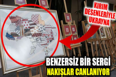 Benzersiz bir "QR Kod" sergisi: Nakışlar canlanıyor