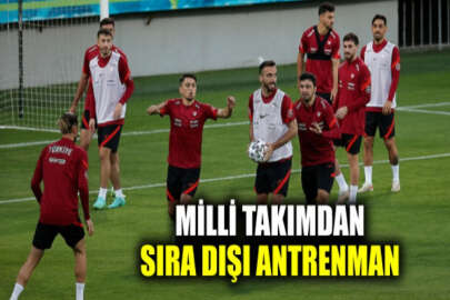 Ay-yıldızlı milli takımdan ilginç antrenman! Koşmak yok...