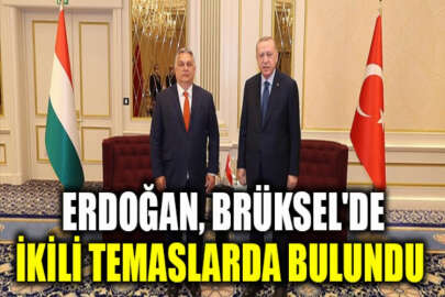 Cumhurbaşkanı Erdoğan, Brüksel'de ikili temaslarda bulundu