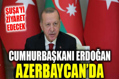 Cumhurbaşkanı Erdoğan, resmi ziyaret kapsamında Azerbaycan'a geldi