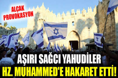 Doğu Kudüs'teki aşırı sağcı Yahudiler, Hz. Muhammed'e hakaret etti!