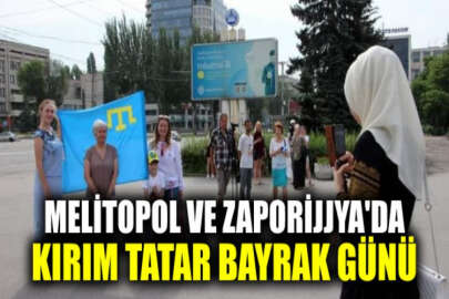 Melitopol ve Zaporijjya'da Kırım Tatar Bayrak Günü kutlandı