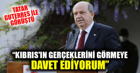 KKTC Cumhurbaşkanı Ersin Tatar: Onları Kıbrıs'ın gerçeklerini görmeye davet ediyorum