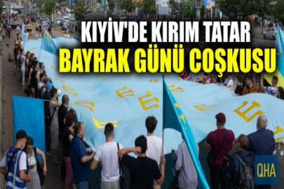 Ukrayna'nın başkenti Kıyiv'de Kırım Tatar Bayrak Günü kutlandı
