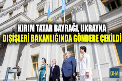 Kırım Tatar bayrağı, Ukrayna Dışişleri Bakanlığında göndere çekildi