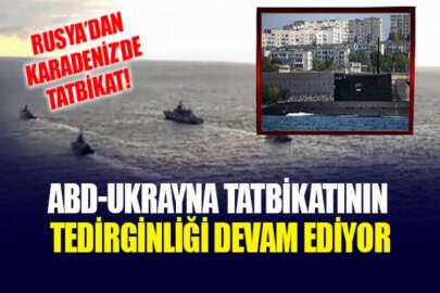 Ukrayna ve ABD'nin ortak tatbikatına misilleme: Rus denizaltısı, Karadeniz'de tatbikat yaptı