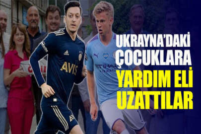 Mesut Özil ve Oleksandr Zinçenko, Ukrayna'daki çocuklara yardım eli uzattı