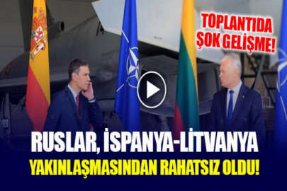 Litvanya'daki basın toplantısında "Rus savaş uçağı" alarmı: Toplantı yarıda kesildi
