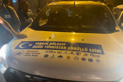 Doğu Türkistanlılar, yangın bölgelerine destek olmak için yola çıktı