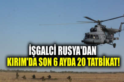 İşgalci Rusya'dan Kırım'da büyük çaplı tatbikat
