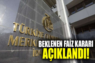 Türkiye Cumhuriyet Merkez Bankası faiz kararını açıkladı