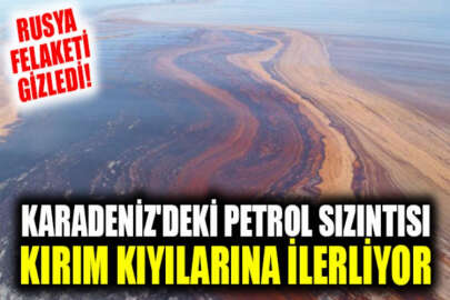 Karadeniz'deki petrol sızıntısı Kırım kıyılarına doğru ilerliyor