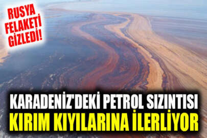 Karadeniz'deki petrol sızıntısı Kırım kıyılarına doğru ilerliyor
