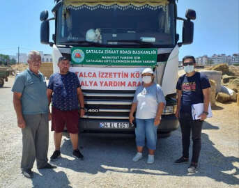 Çatalca'da yaşayan Kırım Tatarlarından Manavgat yangınında mağdur olan çiftçilere yardım