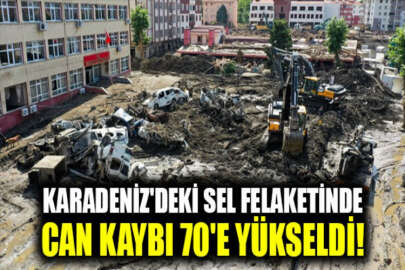 Karadeniz'deki sel felaketinde can kaybı 70'e yükseldi