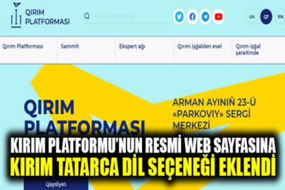 Kırım Platformu’nun resmi web sayfasında Kırım Tatarca seçeneği faaliyete geçti