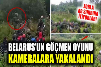 Belarus'un göçmen oyunu kameralara yakalandı
