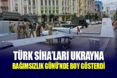 Türk SİHA’sı Bayraktar TB2, Bağımsızlık Günü kapsamında Ukrayna sokaklarında