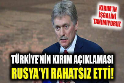 Kremlin Sözcüsü Peskov, Türkiye'nin Kırım'ın işgalini tanımamasından rahatsız olduğunu dile getirdi