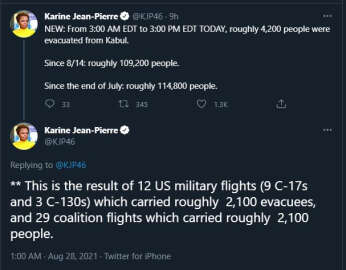ABD, 14 Ağustos'tan itibaren 109 bin 200 kişiyi Afganistan'dan çıkardı