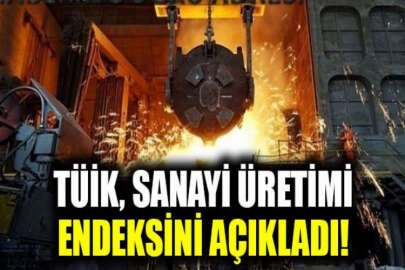 Sanayi üretim endeksi yıllık bazda yüzde 8,7 arttı