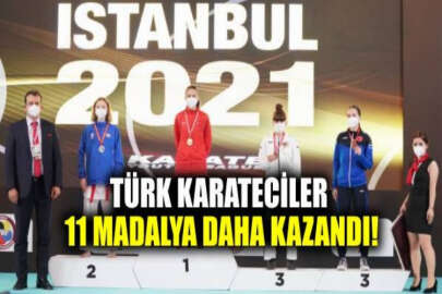 Türk karateciler 11 madalya daha kazandı
