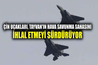 Çin'e ait 4 savaş uçağı, Tayvan hava savunma sahasına girdi