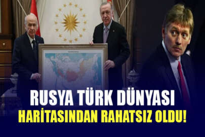 Kremlin Sözcüsü Peskov, Türk Dünyası haritasından rahatsız oldu!
