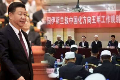 Doğu Türkistanlılardan Çin'in "İslam'ı Çinlileştirilme" politikasına karşı İstanbul'da protesto ve basın açıklaması