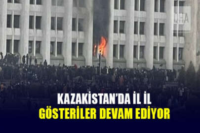 Kazakistan'da protestocular Almata ve Aktöbe'deki belediye binalarını ele geçirdi
