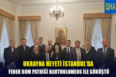 Ukrayna heyeti, İstanbul'da Fener Rum Patriği Bartholomeos ile görüştü