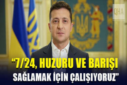 Ukrayna Cumhurbaşkanı Zelenskıy: 7 gün 24 saat barışı sağlamak için çalışıyoruz