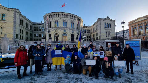 Kanada'da Rus saldırganlığına karşı Ukrayna'ya destek eylemleri yapıldı