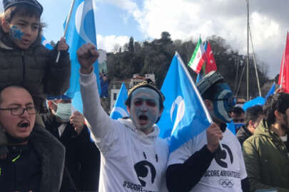 İstanbul’da 5 Şubat Gulca Katliamı anıldı ve Pekin Kış Olimpiyatları protesto edildi