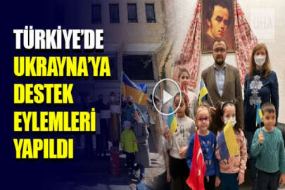 Türkiye'de Rus saldırganlığına karşı Ukrayna'ya destek eylemleri yapıldı