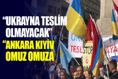 Kırım Türkleri Kültür ve Yardımlaşma Derneğinden Ankara'da işgalci Rusya'ya tepki: Ukrayna ve Kırım topraklarından defol!