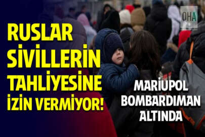 Mariupol'de işgalci Rus güçleri, sivilleri tahliye edecek olan otobüslerin girişine izin vermiyor!