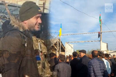 Ukrayna'da şehit olan Azerbaycan Türkü asker Elnur Hasanov son yolculuğuna uğurlandı