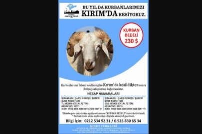 Kırım Derneği İstanbul Şubesi, Kurban Bayramı'nda ihtiyaç sahiplerine el uzatıyor: Bağışlanan kurbanlar Kırım'da kesilecek