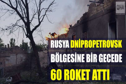 Rusya, Ukrayna'nın Dnipropetrovsk bölgesine bir gecede 60 roket attı