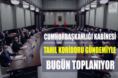 Cumhurbaşkanlığı Kabinesi tahıl koridoru ve ekonomi gündemiyle toplanıyor