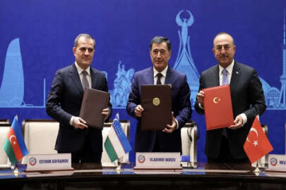Türkiye-Azerbaycan-Özbekistan Taşkent'te bir araya geldi