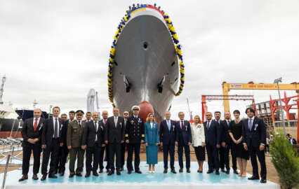 Olena Zelenska, Türkiye ile Ukrayna ortak yapımı korveti denize indirdi
