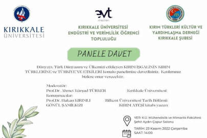 Kırıkkale Üniversitesinde Kırım İşgalinin Kırım Türklerine ve Türkiye'ye Etkileri paneli