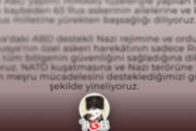 Rus seviciler iş başında: TGB'den Rusya'ya taziye!